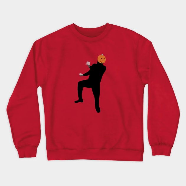 Dancing pumpkin man Crewneck Sweatshirt by Cat Bone Design